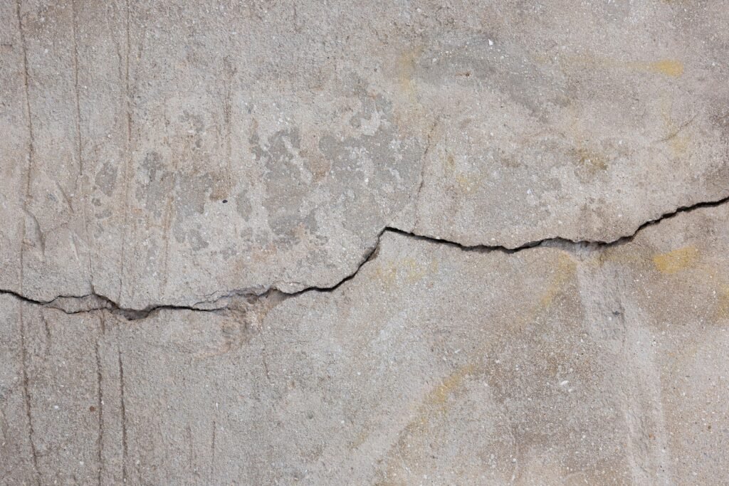 crack in concrete
